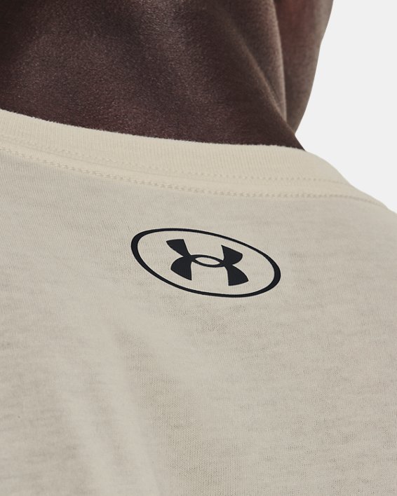 Men's UA Athletic Department Colorblock Short Sleeve, Brown, pdpMainDesktop image number 3